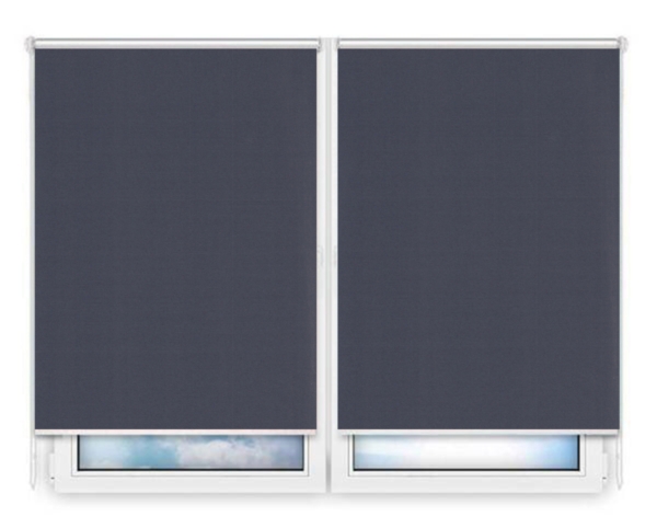 Рулонные шторы Мини Карина-блэкаут-темно-синий цена. Купить в «Мастерская Жалюзи»